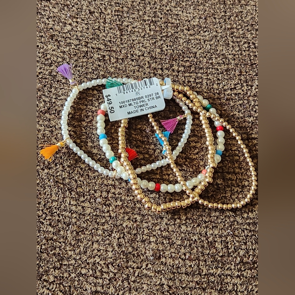 On 34th Bracelet Set Of 4 NWT